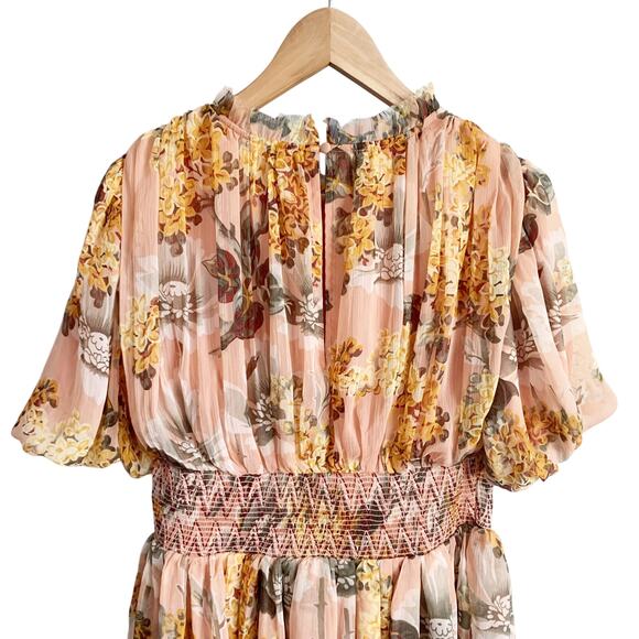 Anthropologie Amaranth Puff-Sleeved Mini Dress Small Pink NWT - Picture 5 of 8